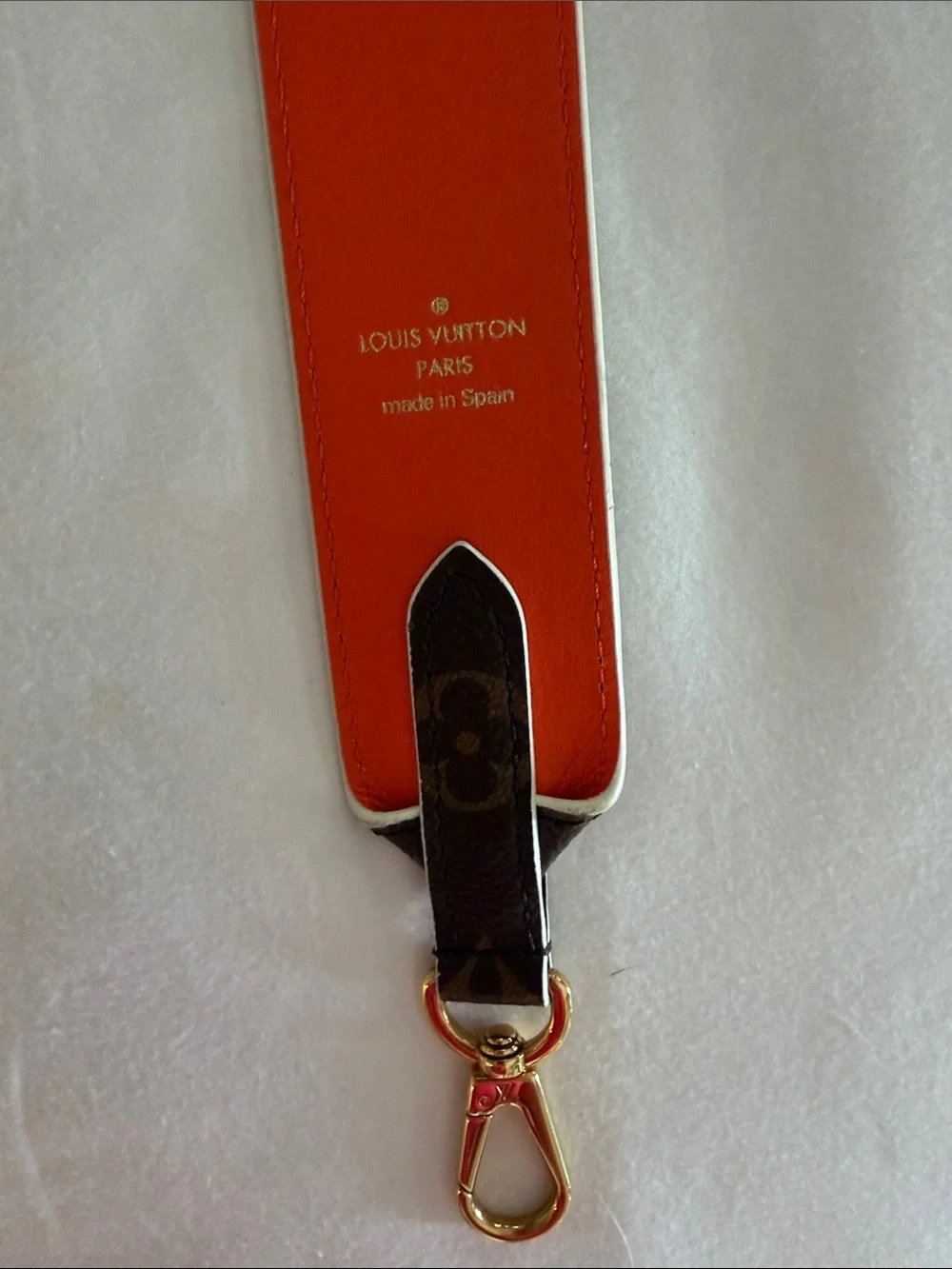 Louis Vuitton Monogram Reversible Strap in Brown & Orange